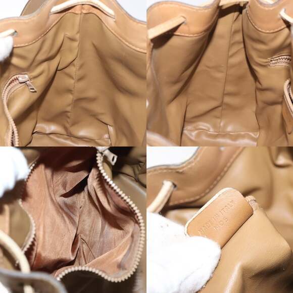 CELINE Macadam Canvas Shoulder Bag Pvc Brown Gold - Picture 12 of 12